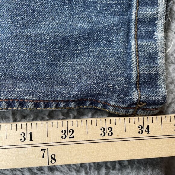 Armani Exchange Jeans Mens 34x34 Distressed Straight Leg Denim - Picture 7 of 11